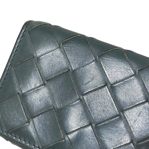 Auth BOTTEGA VENETA Maxi Intrecciato - Light Green Leather authentic - Picture 4 of 9